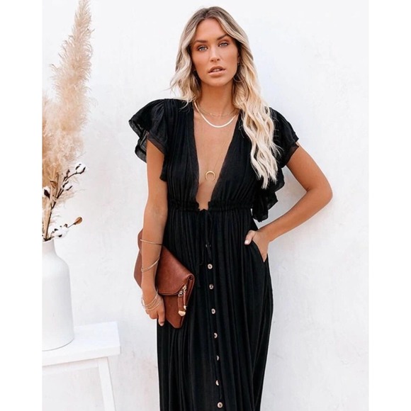 Boho Dress, Maxi Boho Dress, Maxi Dress, Bohemian Dress, Hippie Dress, Boho - Picture 1 of 8